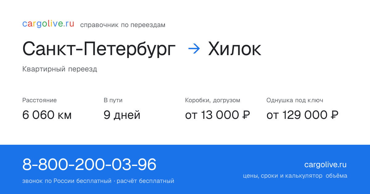 Переезд из Санкт-Петербурга в Хилок: 6 060 км, 9 дней в пути, от 13 000 ₽